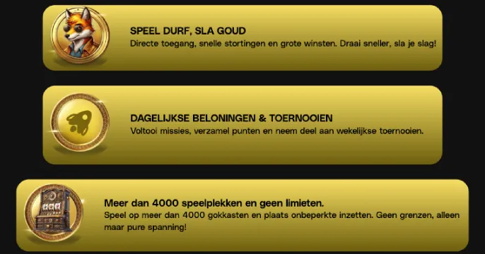 FoxyGold Casino bonus banner